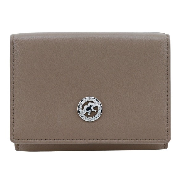 HUNTING WORLD Tri-fold wallet, leather, brown, snap button, women's, H141624922 - Picture 1 of 10